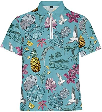BMISEGM Ljetne predimenzionirane majice za muškarce modno proljeće ljeto ležerno kratki rukav zakrenuti otisak u vratu dugačak